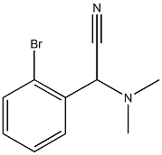 2-(2-BROMOPHENYL)-2-(DIMETHYLAMINO)ACETONITRILE Struktur