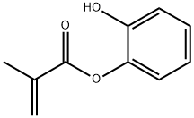 2-Propenoic acid, 2-Methyl-, 2-hydroxyphenyl ester Struktur