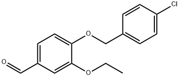 4-[(4-CHLOROBENZYL)OXY]-3-ETHOXYBENZALDEHYDE Struktur