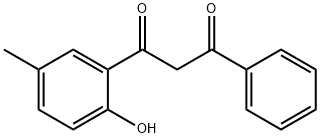 1-(2-HYDROXY-5-METHYLPHENYL)-3-PHENYL-1,3-PROPANEDIONE Struktur