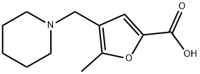 5-METHYL-4-PIPERIDIN-1-YLMETHYL-FURAN-2-CARBOXYLIC ACID Struktur