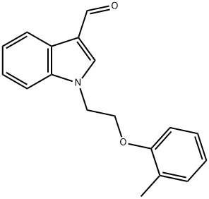 1-[2-(2-METHYLPHENOXY)ETHYL]-1H-INDOLE-3-CARBALDEHYDE Struktur