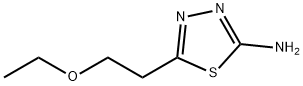 5-(2-ETHOXY-ETHYL)-[1,3,4]THIADIAZOL-2-YLAMINE Struktur