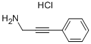 3-PHENYLPROP-2-YN-1-AMINE HYDROCHLORIDE Struktur