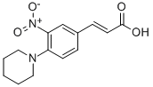 3-(3-NITRO-4-PIPERIDINOPHENYL)ACRYLIC ACID Struktur