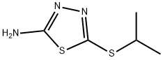 5-(Isopropylthio)-1,3,4-thiadiazol-2-amine Struktur