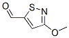 5-Isothiazolecarboxaldehyde, 3-methoxy- (9CI) Struktur