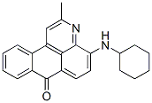 4-(cyclohexylamino)-2-methyl-7H-dibenz[f,ij]isoquinolin-7-one Struktur