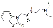 N-[2-(Diethylamino)ethyl]-2-oxobenzothiazole-3(2H)-acetamide Struktur