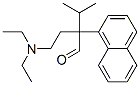 2-(2-diethylaminoethyl)-3-methyl-2-naphthalen-1-yl-butanal Struktur