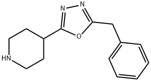 4-(5-Benzyl-[1,3,4]oxadiazol-2-yl)-piperidine Struktur