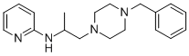 N-[2-(4-BENZYLPIPERAZINO)-1-METHYLETHYL]PYRIDIN-2-AMINE Struktur