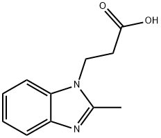 3-(2-METHYL-BENZOIMIDAZOL-1-YL)-PROPIONIC ACID Struktur