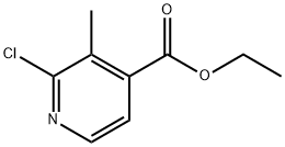 2-CHLORO-3-METHYLPYRIDINE-4-CARBOXYLIC ACID ETHYL ESTER Struktur