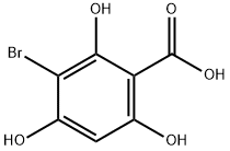 3-broMo-2,4,6-trihydroxybenzoic acid Struktur