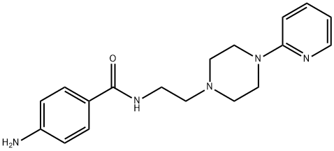 1-[2-[(4-Aminobenzoyl)amino]ethyl]-4-(2-pyridyl)piperazine Struktur