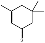 1,5,5-Trimethylcyclohexene-3-thione Struktur