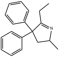 2-ETHYL-5-METHYL-3,3-DIPHENYLPYRROLINE Struktur