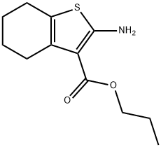 2-AMINO-4,5,6,7-TETRAHYDRO-BENZO[ B ]THIOPHENE-3-CARBOXYLIC ACID PROPYL ESTER Struktur