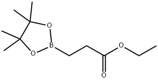 Ethyl 3-(4,4,5,5-tetramethyl-[1,3,2]dioxaborolan-2-yl) propionate Struktur