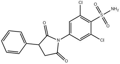 N-(3,5-Dichloro-4-sulfamoylphenyl)-2-phenylsuccinimide Struktur