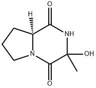 Pyrrolo[1,2-a]pyrazine-1,4-dione, hexahydro-3-hydroxy-3-methyl-, (8aS)- (9CI) Struktur