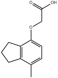 2-(7-METHYLINDAN-4-YLOXY)ACETIC ACID Struktur