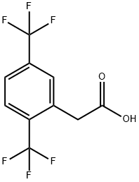 2,5-BIS(TRIFLUOROMETHYL)PHENYLACETIC ACID Structure