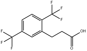 2 5-BIS(TRIFLUOROMETHYL)HYDROCINNAMIC Struktur