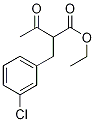 Ethyl 2-(3-chlorobenzyl)-3-oxobutanoate Struktur