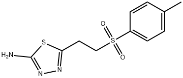 5-[2-(TOLUENE-4-SULFONYL)-ETHYL]-[1,3,4]THIADIAZOL-2-YLAMINE Struktur