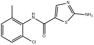 2-Amino-N-(2-chloro-6-methylphenyl)thiazole-5-carboxamide Struktur