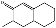 4,4a,5,6,7,8-hexahydro-3-methylnaphthalene-2(3H)-one Struktur