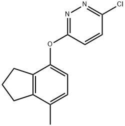 3-CHLORO-6-[(7-METHYL-2,3-DIHYDRO-1H-INDEN-4-YL)OXY]PYRIDAZINE Struktur