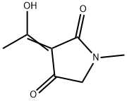 2,4-Pyrrolidinedione, 3-(1-hydroxyethylidene)-1-methyl- (9CI) Struktur