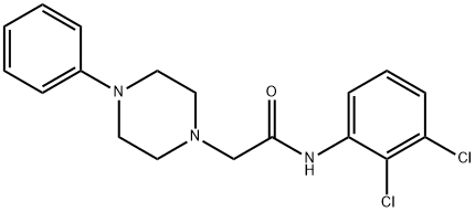 N-(2,3-DICHLOROPHENYL)-2-(4-PHENYLPIPERAZINO)ACETAMIDE Struktur