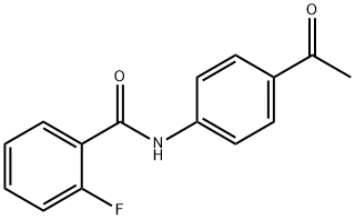 N-(4-Acetylphenyl)-2-fluorobenzamide Struktur