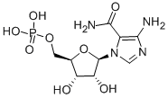 5'-AMINOIMIDAZOLE-4-CARBOXAMIDE-1-BETA-D-RIBOFURANOSYL 5'-MONOPHOSPHATE Structure