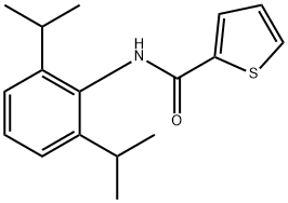 2-Thiophenecarboxamide,N-[2,6-bis(1-methylethyl)phenyl]- Struktur