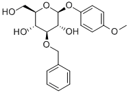 4-METHOXYPHENYL 3-O-BENZYL-BETA-D-GLUCOPYRANOSIDE Struktur