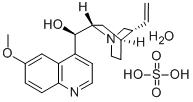 QUININE SULFATE SALT MONOHYDRATE Struktur