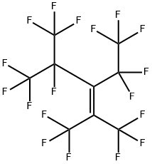 1,1,1,4,5,5,5-heptafluoro-3-(pentafluoroethyl)-2,4-bis(trifluoromethyl)pent-2-ene Struktur