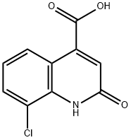 8-CHLORO-2-HYDROXY-QUINOLINE-4-CARBOXYLIC ACID Struktur