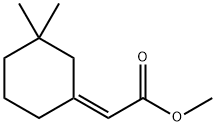 (Z)-(3,3-Dimethylcyclohexylidene)acetic acid methyl ester Struktur