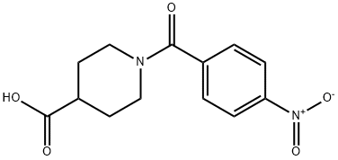 1-(4-nitrobenzoyl)piperidine-4-carboxylic acid Struktur