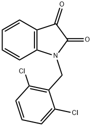 1-(2,6-Dichlorobenzyl)indoline-2,3-dione Struktur