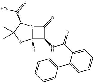 6α-[([1,1'-ビフェニル]-2-イルカルボニル)アミノ]ペニシラン酸 化學構(gòu)造式