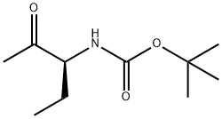 Carbamic acid, [(1S)-1-ethyl-2-oxopropyl]-, 1,1-dimethylethyl ester (9CI) Struktur