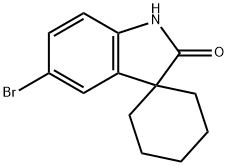 5'-Bromospiro[cyclohexane-1,3'-indol]-2'(1'H)-one Struktur