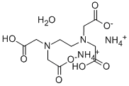 ETHYLENEDIAMINETETRAACETIC ACID DIAMMONIUM SALT MONOHYDRATE Struktur